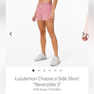 lululemon Choose A Side Reversible Shorts 3”